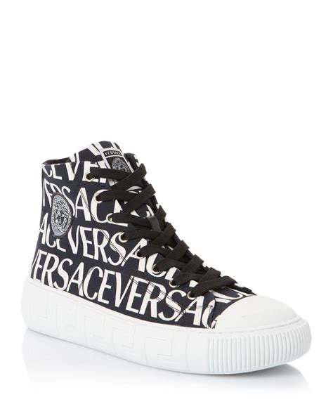 men's versace greca sneakers|Versace greca high top sneakers.